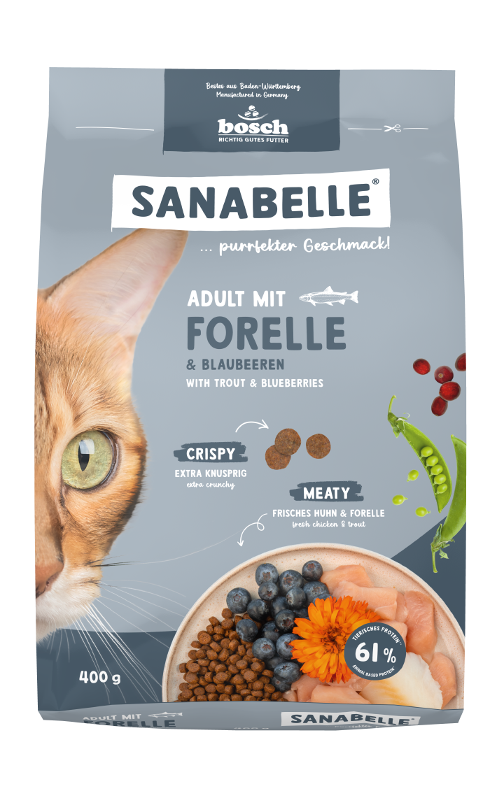 Sanabelle Katzen-Trockenfutter Adult mit Forelle